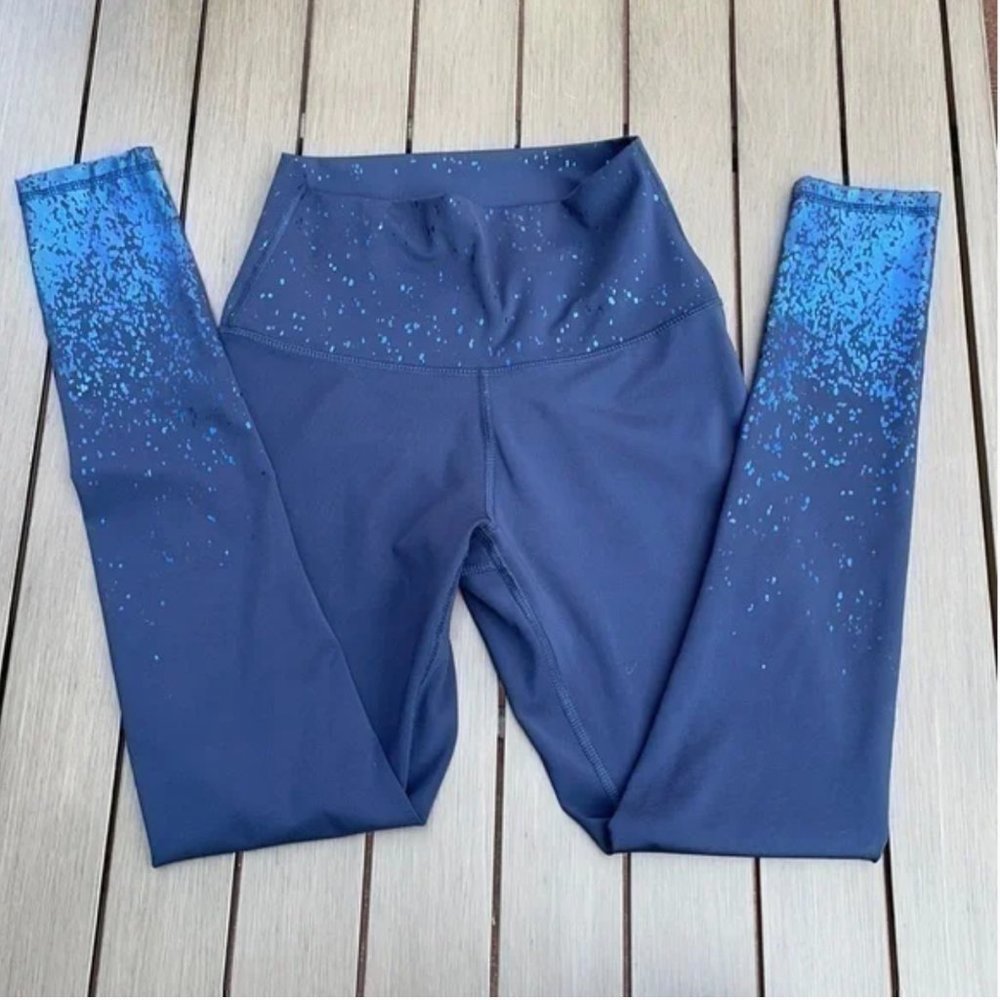 Zobha Shine Leggings High Waisted Navy Ombré S - Picture 7 of 8